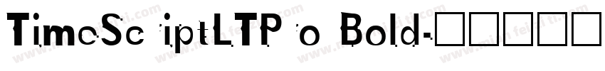 TimeScriptLTPro Bold字体转换